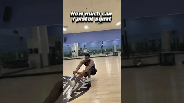 Video thumbnail for How much can I pistol squat?! #training #ytshorts #shorts