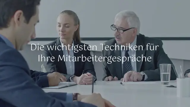 Video thumbnail for Gesprächstechniken für Mitarbeitergespräche