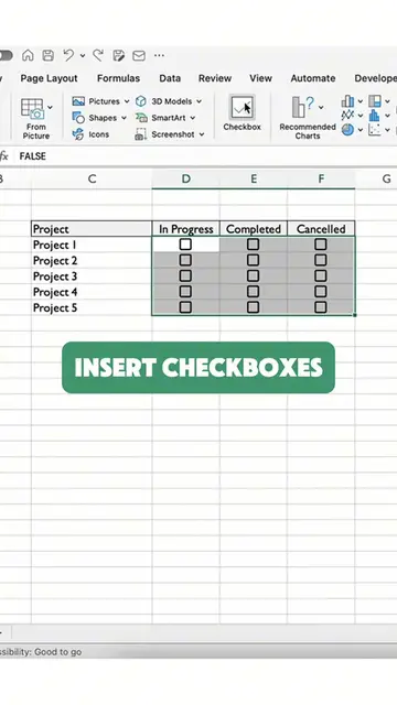 'Video thumbnail for How to color code your project status in #Excel each time you check a checkbox with the help of conditional formatting '
