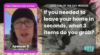 Video thumbnail for Spencer would put his guitar and other memories in his go bag. Can't leave those behind!