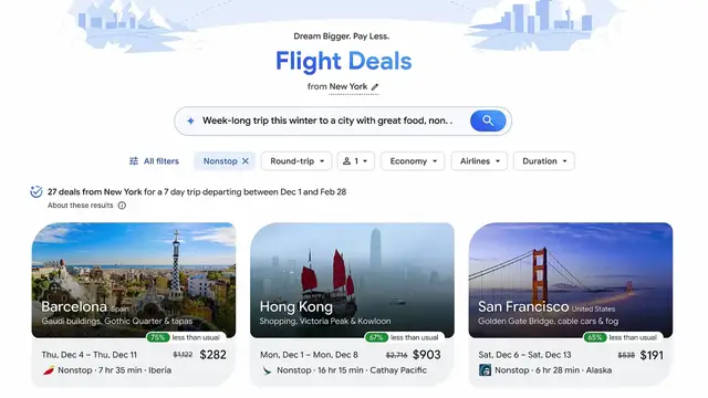 'Video thumbnail for How to Use Google AI-Powered Flight Deals?'