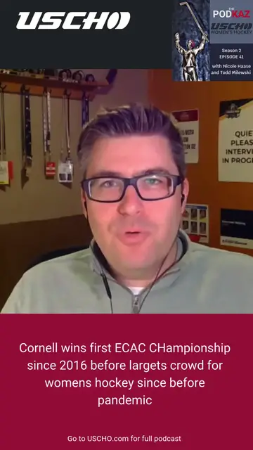 Video thumbnail for Cornell Women win first ECAC playoff title since 2014