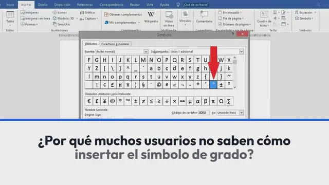 Video thumbnail for Insertar el símbolo del grado en Microsoft Word