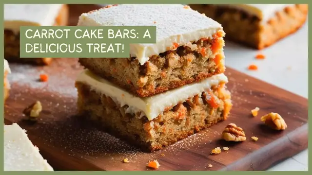 Video thumbnail for Carrot Cake Bars A Delicious Treat!
