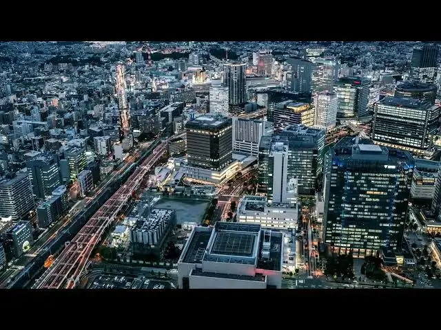 Video thumbnail for 4K ,ville nuit batiments