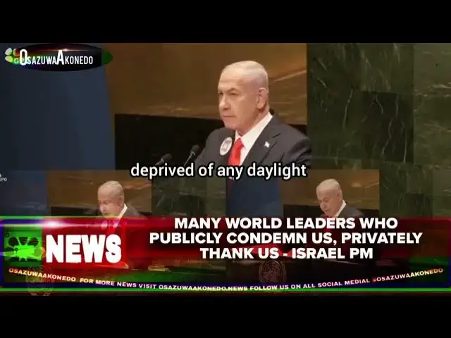 Video thumbnail for Many World Leaders Who Publicly Condemn Us, Privately Thank Us   Israel PM