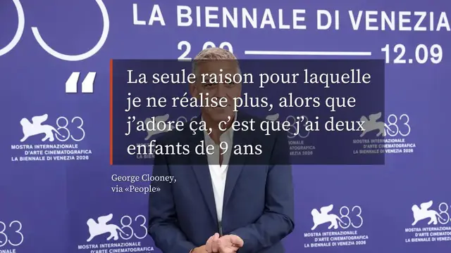 Video thumbnail for George Clooney ne veut plus réaliser de films.