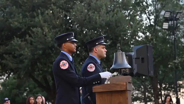 Video thumbnail for US: Charlotte marks 25th anniversary of 9/11 attacks.