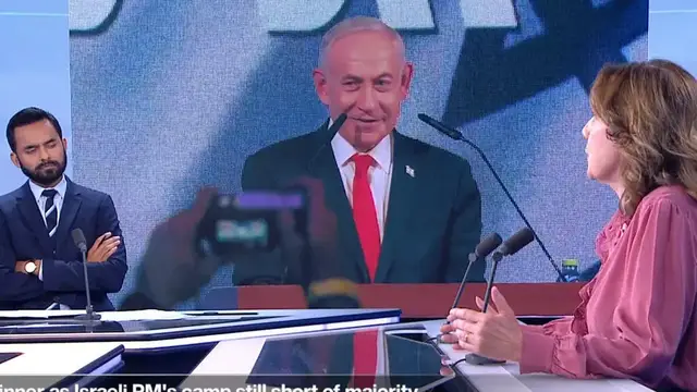 Video thumbnail for Israeli election: PM loses a significant number of seats since 2022 election