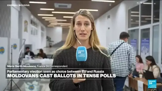 'Video thumbnail for False bomb threats, security incidents cloud Moldova’s parliamentary vote'