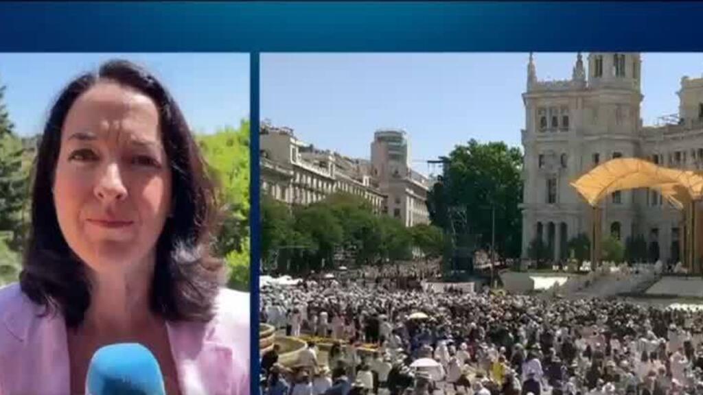 Video thumbnail for More than a million attend Pope Leo's mass in Spain