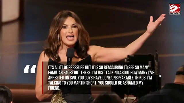 Video thumbnail for Emmy Awards: Mariska Hargitay mocks own career in opening monologue