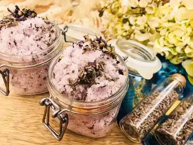'Video thumbnail for Lavender Sugar Scrub💜 طريقة عمل مقشر اللافندر'