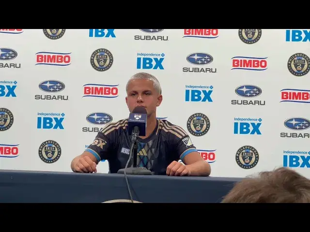 Video thumbnail for Philadelphia Union's Cavan Sullivan MLS Debut Press Conference Interview