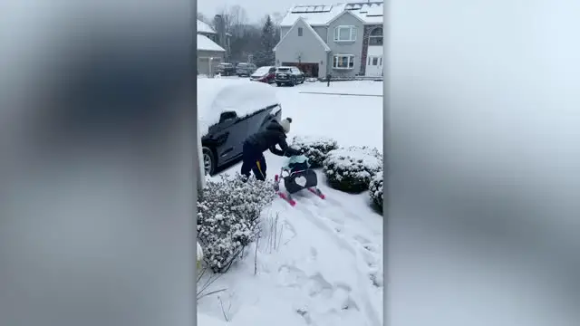 Video thumbnail for Girl Told She May Never Walk Plays In Snow Thanks To Ingenious Hack | Happily TV