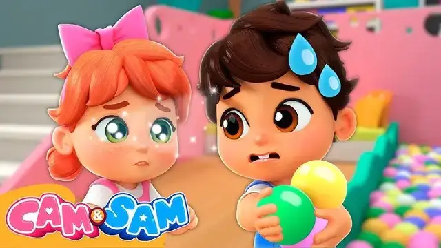 'Video thumbnail for Sharing Is Caring 🤗 If You Care You Share Song (Episode 25) | Nursery Rhymes | Cam & Sam (1)'