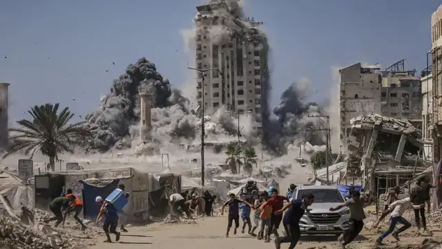 'Video thumbnail for 'Get out of there': Israeli PM urges Palestinians to evacuate ahead of Gaza City offensive'