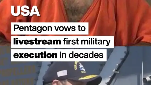 Video thumbnail for Pentagon vows to livestream first military execution in decades