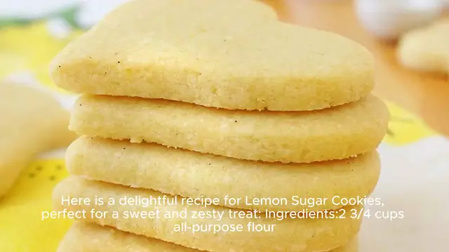Video thumbnail for Lemon Sugar Cookies recipe