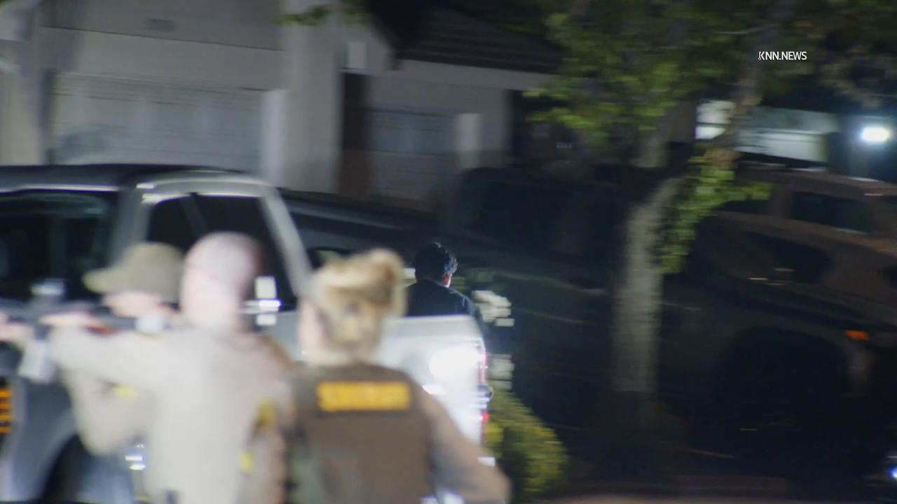 Video thumbnail for US, Los Angeles: Santa Clarita Standoff with Assault with Deadly Weapon Suspects Ongoing.