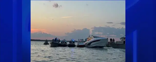 Video thumbnail for 8 people rescued as boat takes on water in Sands Point