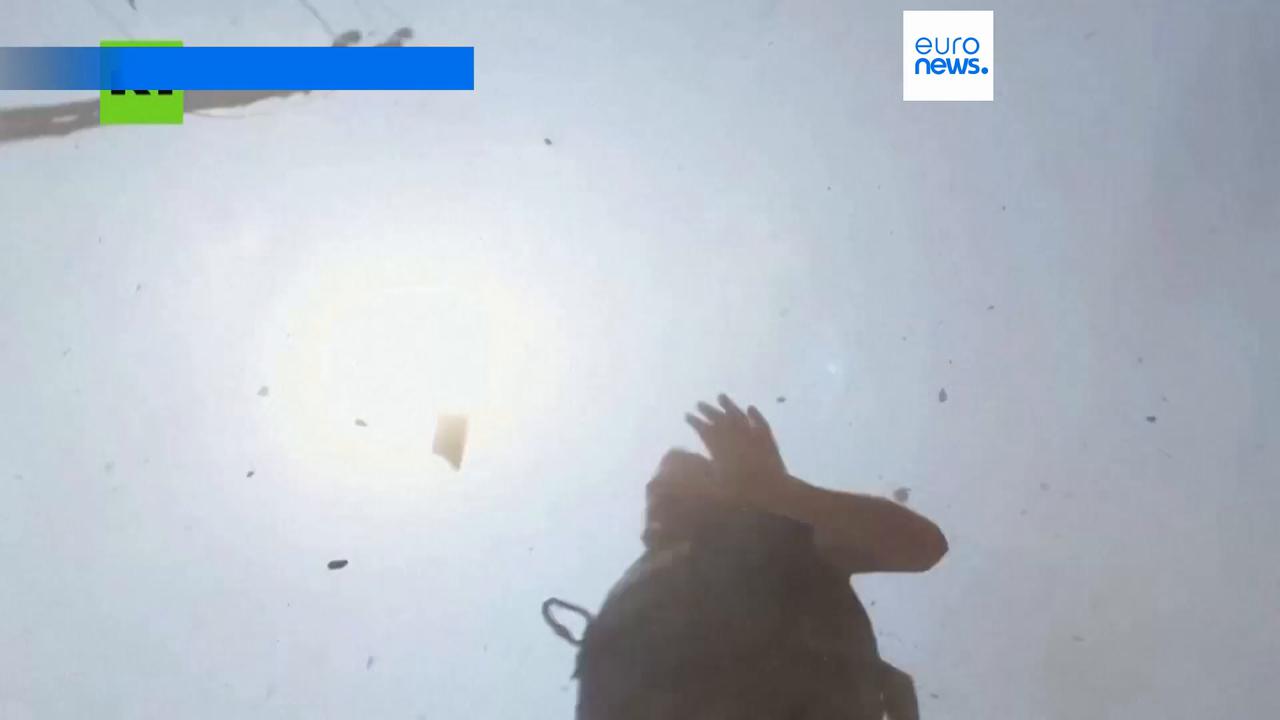 Video thumbnail for Watch: Missile lands near Russian TV crew during live report in Lebanon