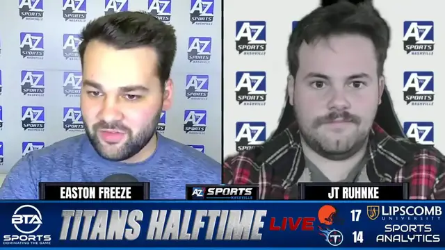 Video thumbnail for a to z sports nashville: titans-browns shocking halftime, first overall pick struggles, nfl analysis