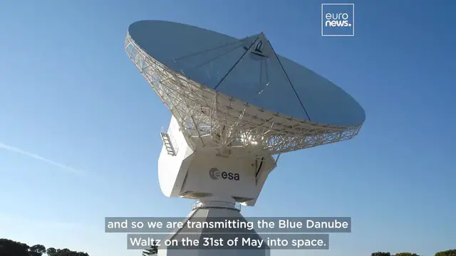 Video thumbnail for Vienna beams Strauss' iconic Blue Danube waltz into space to mark composer's 200th birthday