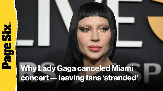 Video thumbnail for Why Lady Gaga canceled Miami concert — leaving fans 'stranded'