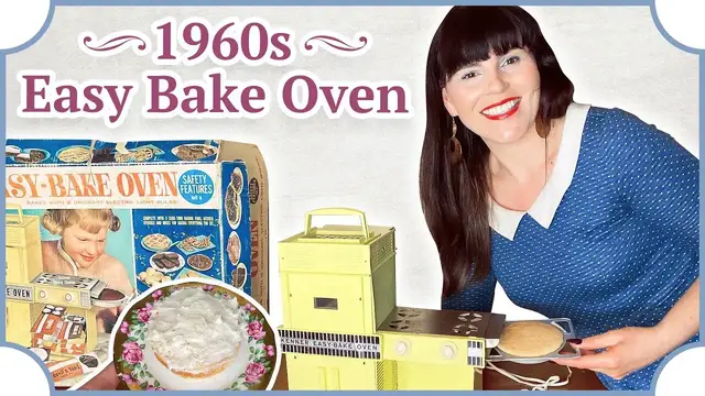 Video thumbnail for I bought a Vintage 1960s Easy Bake Oven and baked a mini cake!