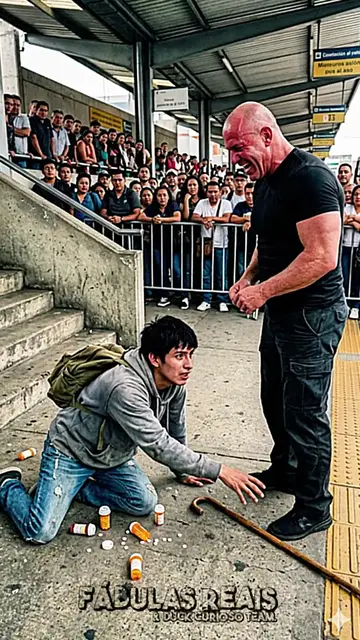 Video thumbnail for O Homem Humilhou o Deficiente caído no chão... Segundos Depois, a praça inteira ficou em silêncio...