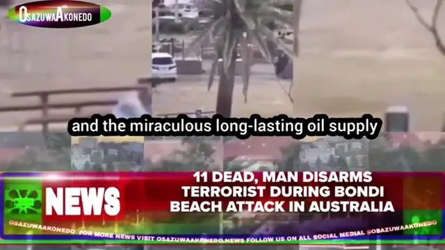 Video thumbnail for 11 Dead, Man Disarms Terrorist During Bondi Beach Attack In Australia