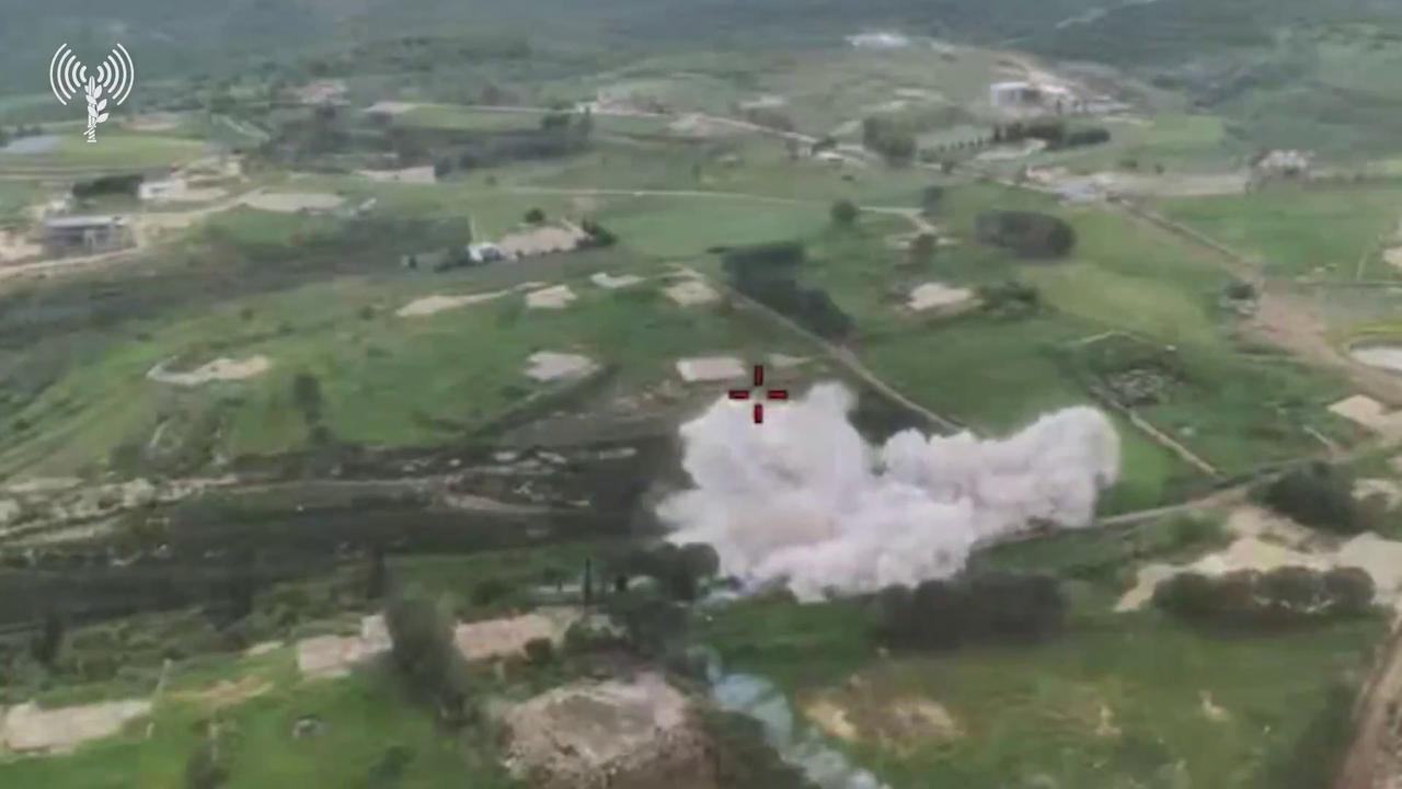 Video thumbnail for Lebanon: Israeli Division 146 Destroys Hezbollah Underground Route Near Labbouneh.