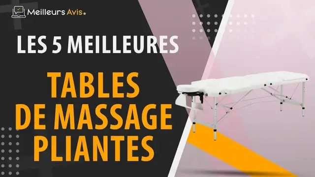 Video thumbnail for ⭐️ MEILLEURE TABLE DE MASSAGE PLIANTE - Comparatif 2024