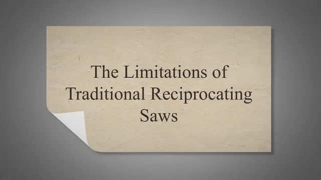Video thumbnail for Revolutionizing DIY Projects: Introducing the Ultimate Sawzall - Say Goodbye to the Limitations of Traditional Reciprocating Saws!