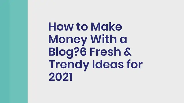 Video thumbnail for How to Make Money Blogging 2023 – 6 Fresh & Trendy Ideas