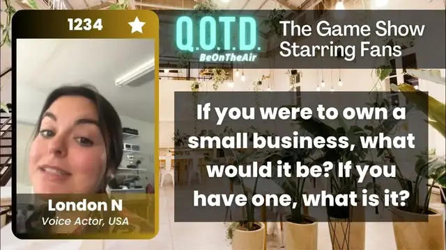 Video thumbnail for Our Favorite Answers: London runs an audio production business!