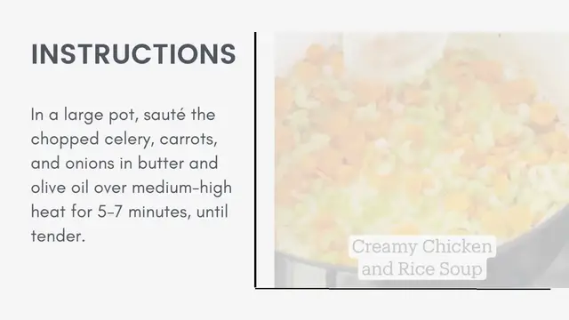 'Video thumbnail for Creamy Chicken and Rice Soup'