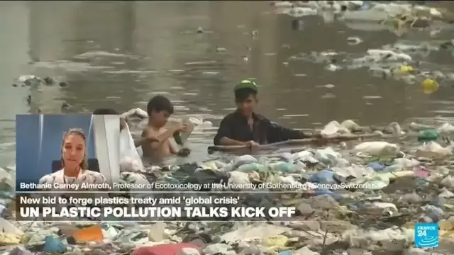 'Video thumbnail for Plastic pollution inextricably linked with numerous 'public health crises''