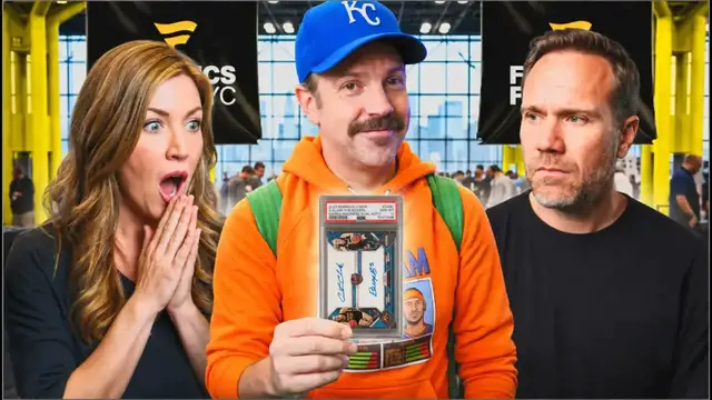 Video thumbnail for Sports Card Investor: Jason Sudeikis SHOCKED My Wife by Buying My Big Card!