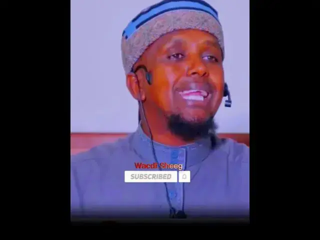 Video thumbnail for Sheekh kenyaawi #duco #murti #somali #waano #wacdi #khayr #muxaadaro #qiso