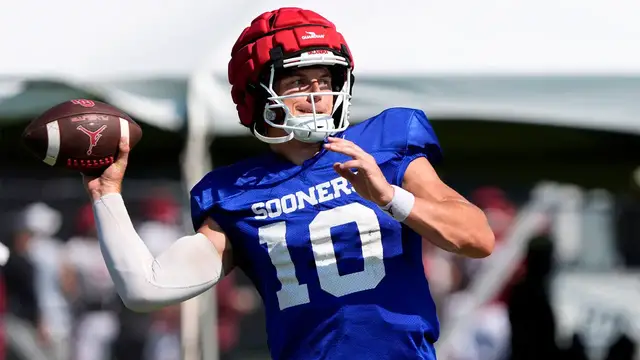 'Video thumbnail for Will Oklahoma Sooners’ QB John Mateer Miss Any Time?'