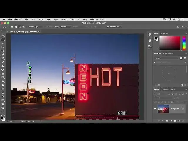 Video thumbnail for How to use a selection to edit part of an image in photoshop 2022