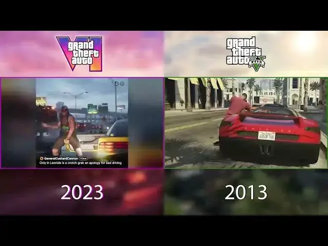 'Video thumbnail for Compare GTA 6 to GTA 5 Trailer; The Difference is Incredible'