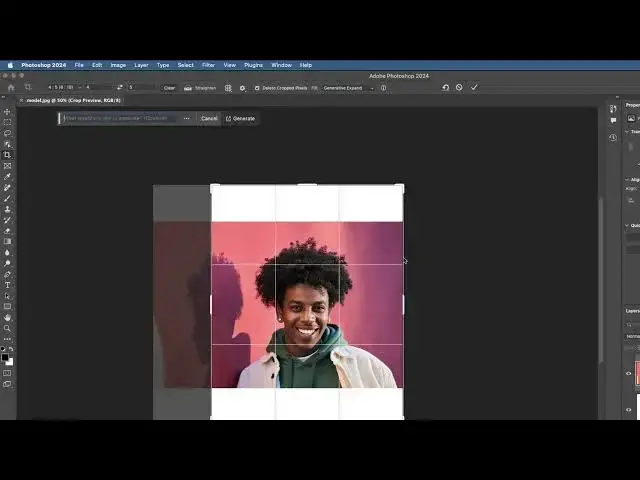 'Video thumbnail for How to expand images with generative AI in Photoshop'