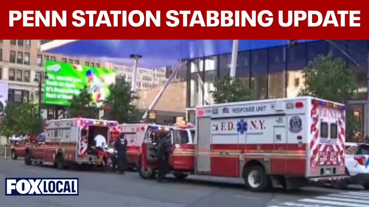 Video thumbnail for 5 people stabbed inside Manhattan’s Penn Station, suspect in custody