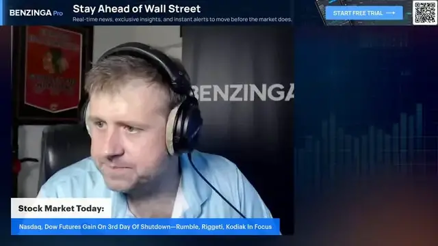 'Video thumbnail for Stock Market Today: Nasdaq, Dow Futures Gain On 3rd Day Of Shutdown—Rumble, Riggeti, Kodiak In Focus'