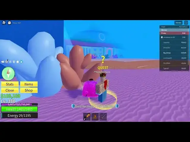 'Video thumbnail for Playing blox fruits untill lvl 395 and my friend helping me'