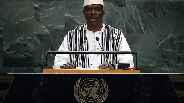 'Video thumbnail for AES Confederation 'will not stand by in the face of attacks,' Mali PM tells UN'