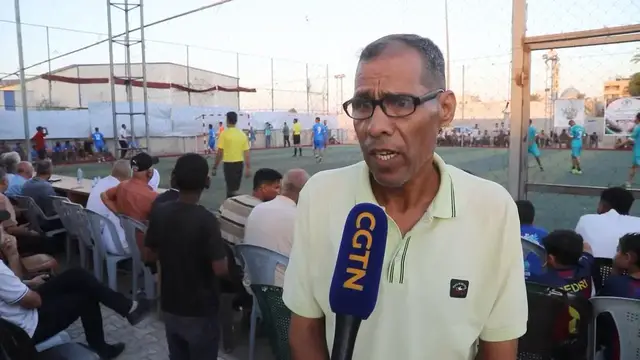 Video thumbnail for Palestinian football games reappear in Gaza after 3 years.